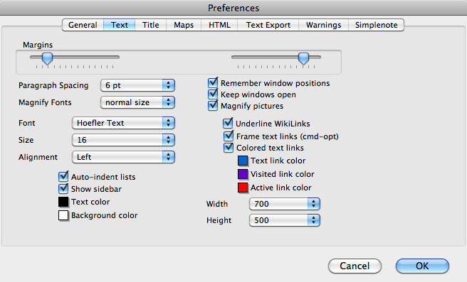 Auto-indent lists