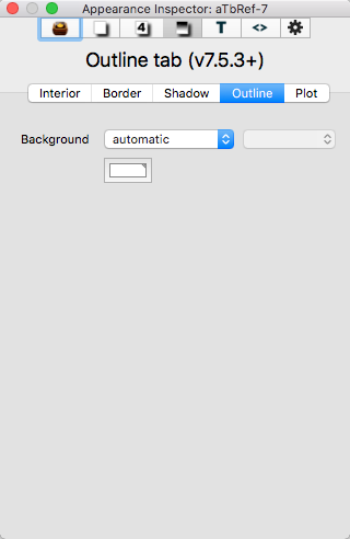 Outline tab (v7.5.3+) Outline tab (v7.5.3+)