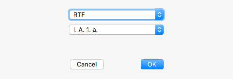 Export as Outline panel Export as Outline panel