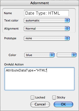 Rename Adornment dialog Rename Adornment dialog