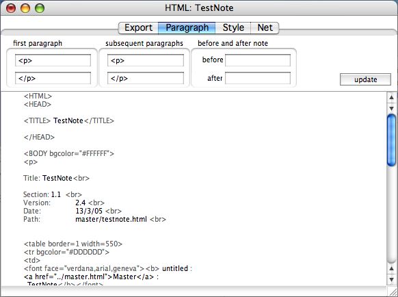 Paragraph pane Paragraph pane
