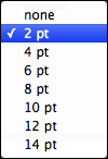 Paragraph Spacing pop-up menu