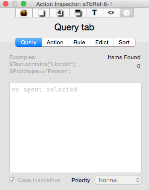 Query tab Query tab