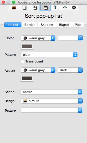 Appearance Inspector Appearance Inspector