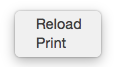 Text pane, Preview tab, pop-up menu Text pane, Preview tab, pop-up menu