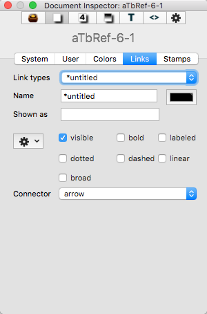 Links tab Links tab