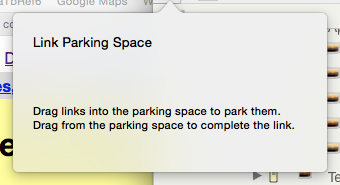 Link parking space (empty) click pop-over Link parking space (empty) click pop-over