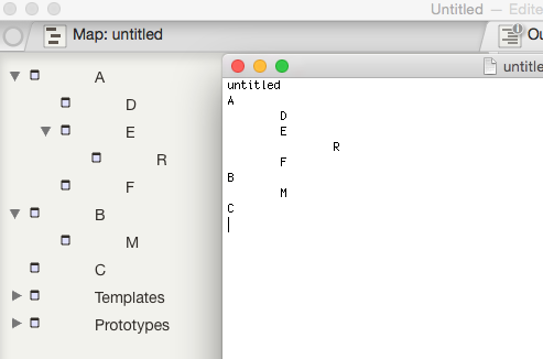 Outline Export Outline Export