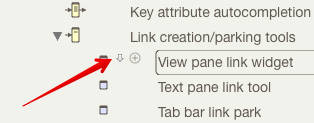 View pane link widget View pane link widget