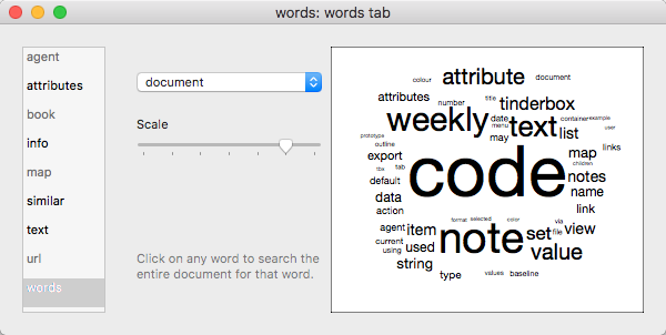 words tab words tab