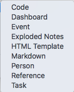 Built-in Prototypes sub-menu Built-in Prototypes sub-menu