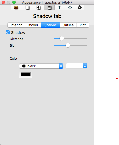 Shadow tab Shadow tab