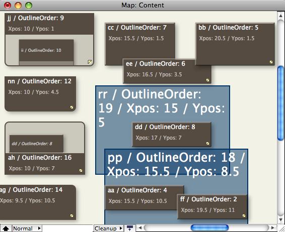 Stacking and overlapping items Stacking and overlapping items