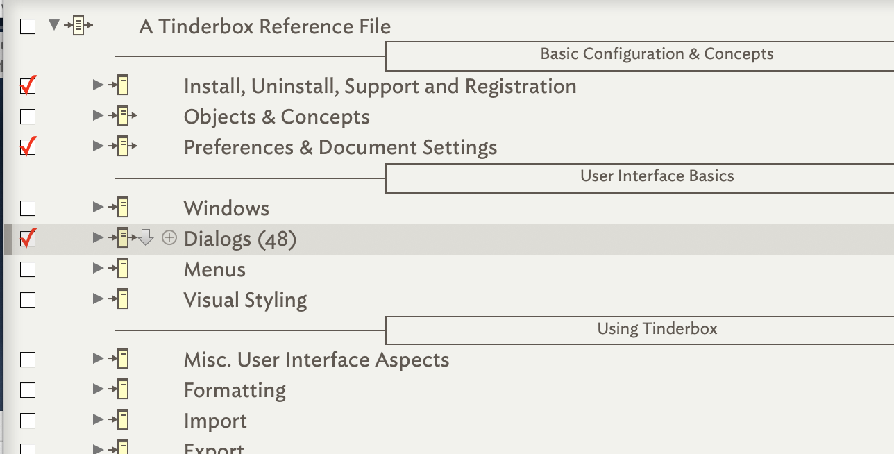 Checkboxes Checkboxes