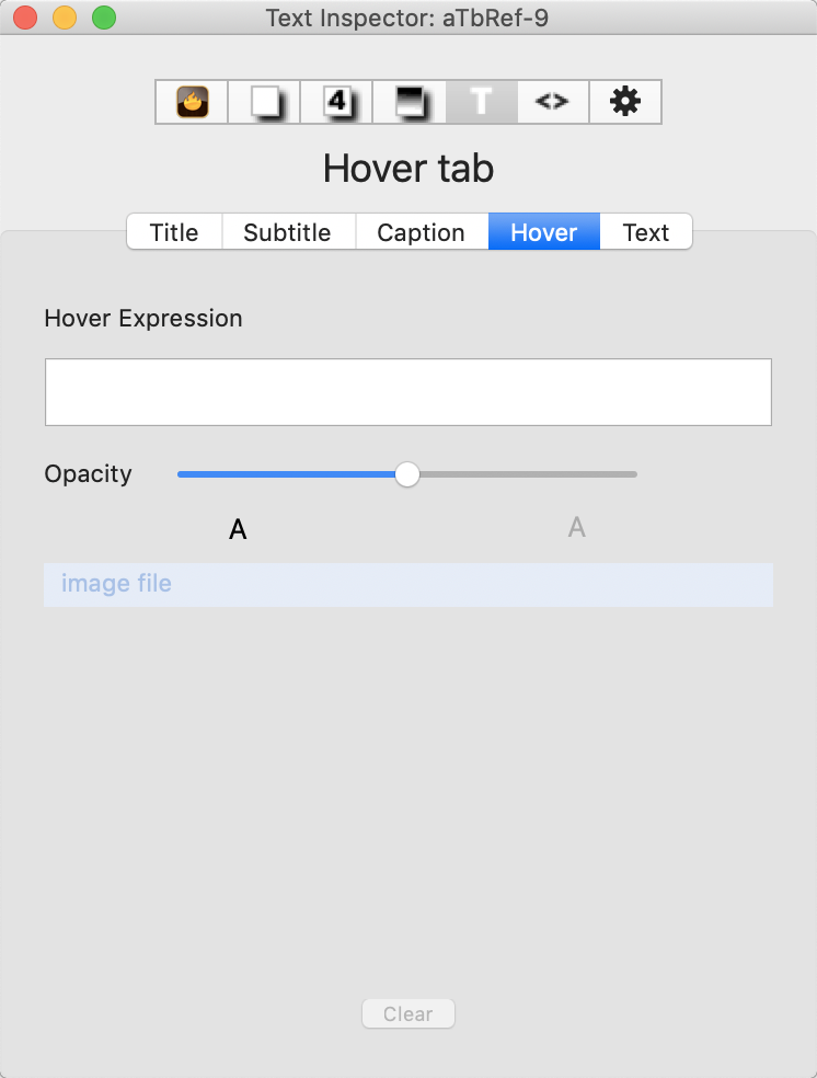 Hover tab Hover tab