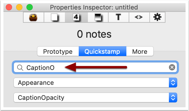 Selecting the attribute by search