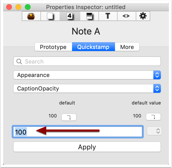 Setting a new attribute value - single note