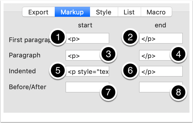 HTML Inspector - Markup tab