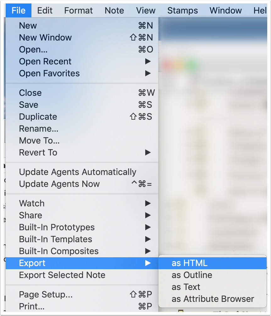 Export to HTML - 1
