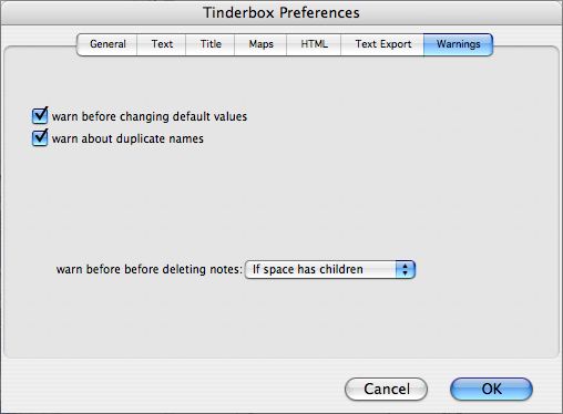 warn about duplicate names